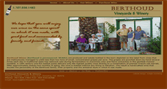 Desktop Screenshot of berthoudwinery.com