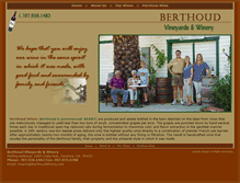 Tablet Screenshot of berthoudwinery.com